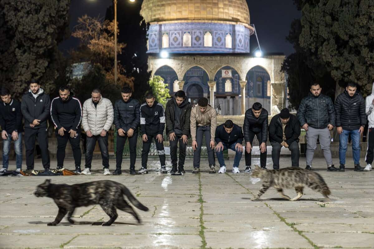 Mescid-i Aksa 41 gün sonra ibadete açıldı, Filistinliler şükür secdesine kapandı 12